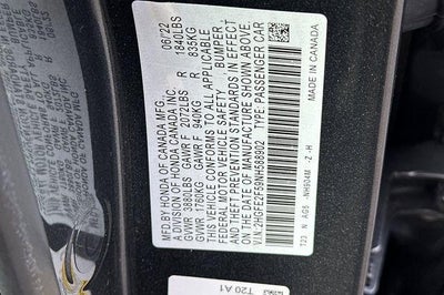 2022 Honda Civic Sedan Sport