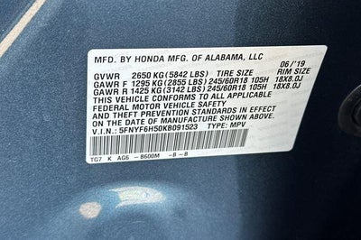 2019 Honda Pilot EX-L