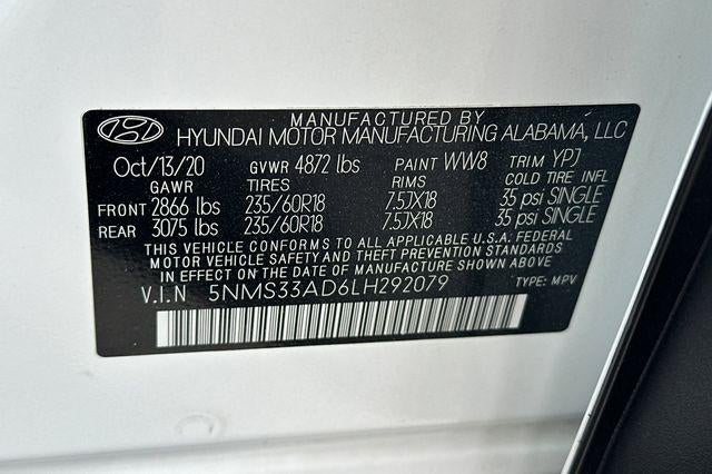 2020 Hyundai Santa Fe SEL w/SULEV