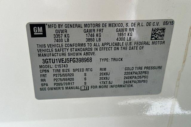 2015 GMC Sierra 1500 Crew Cab Standard Box 2-Wheel Drive SLT